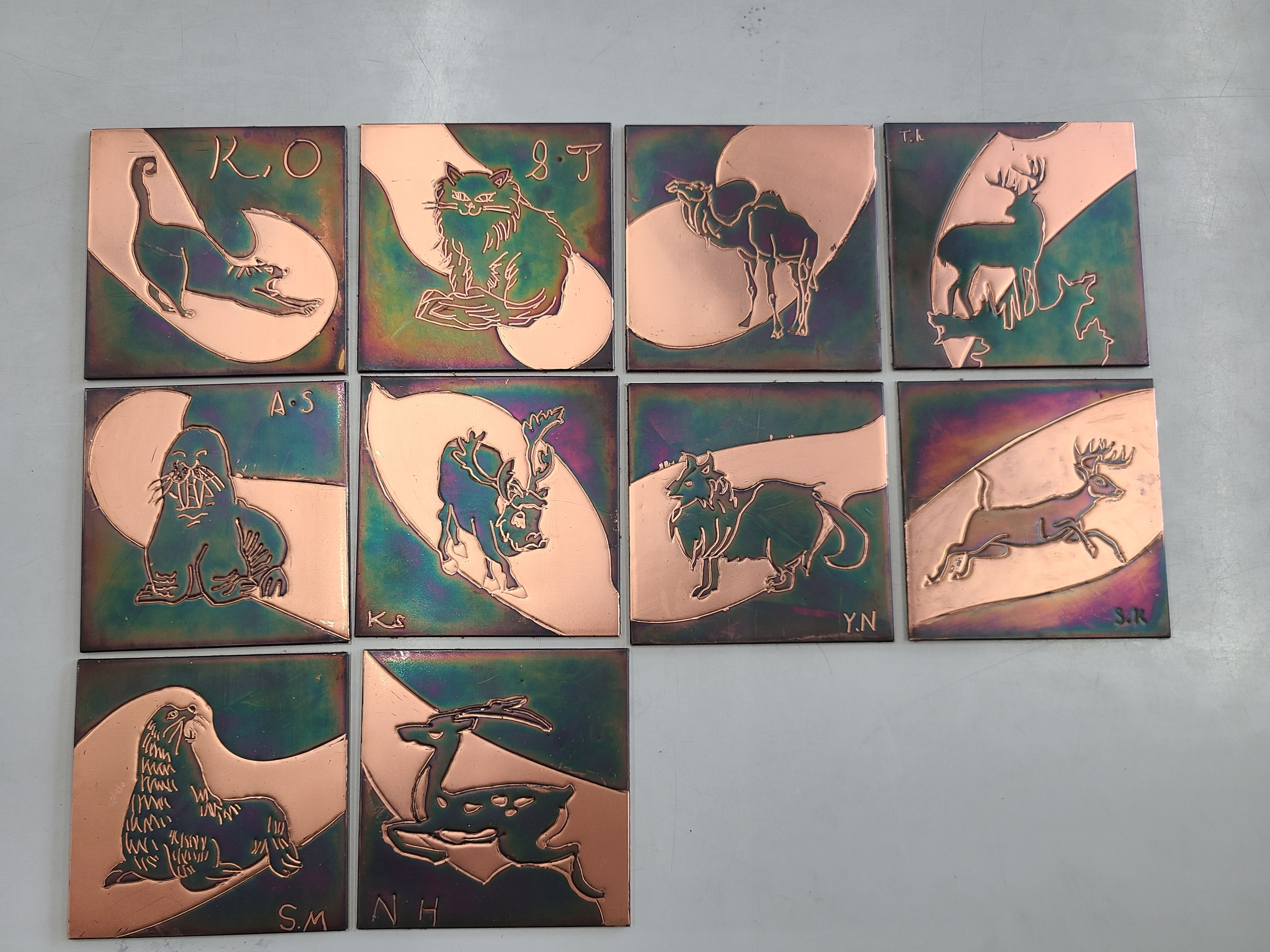 建築板金：打ち出し加工の銅板レリーフ制作の画像1