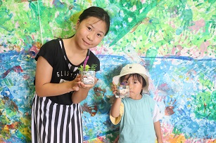 イベントの様子の画像:ガラスのジオラマ