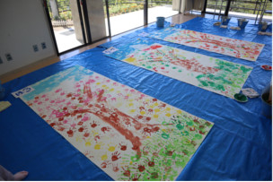 手形アート作品の写真