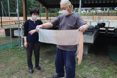 藍染め工程の様子1