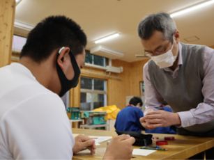 印章彫刻制作の様子1