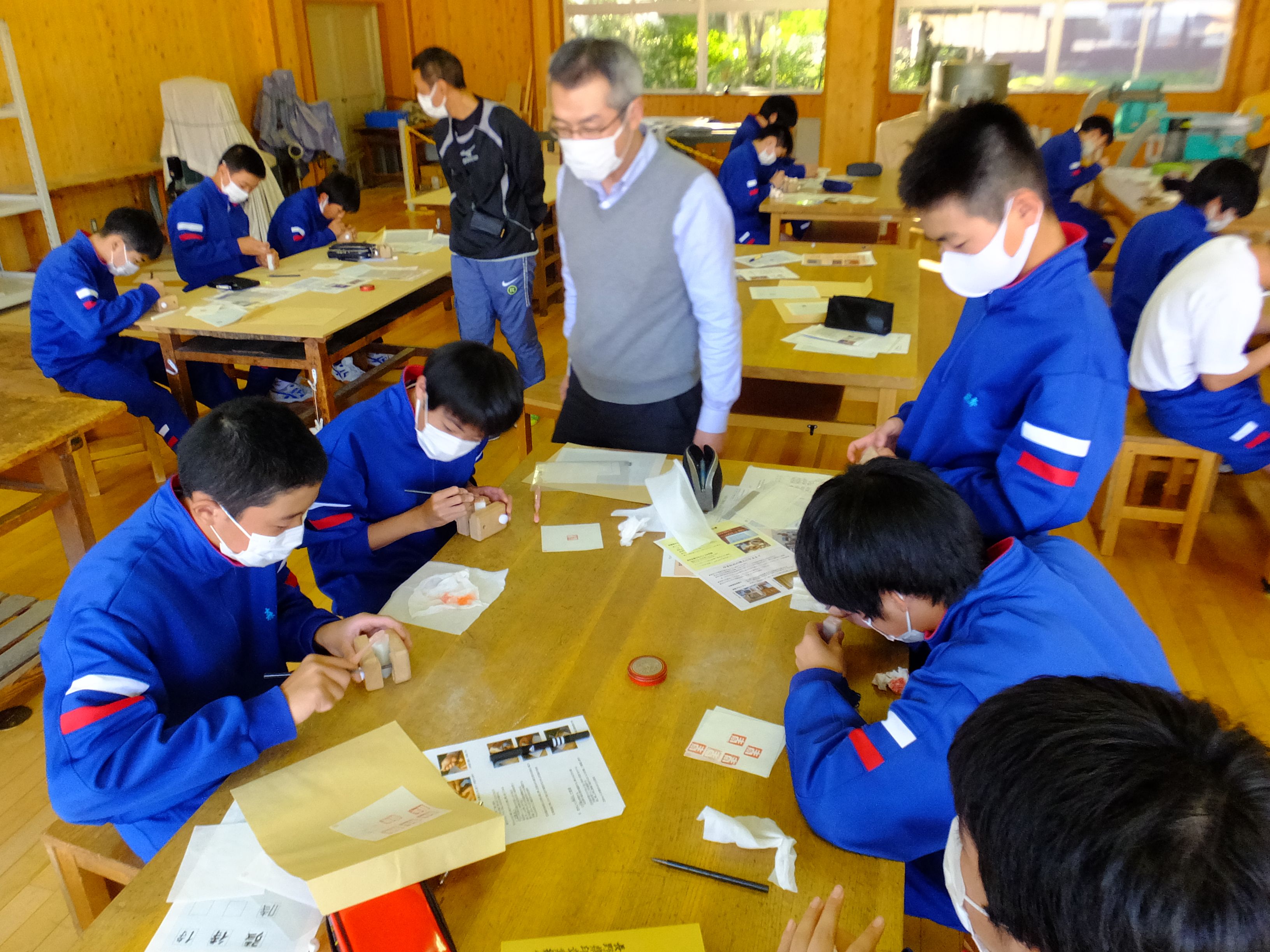 印章製作 講座風景1